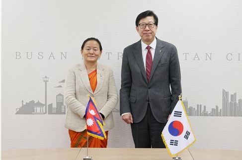 박형준 시장, 주한 네팔대사 접견