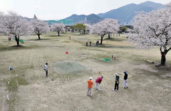 - 지난 4일 밀양시 파크골프장에서 개최된 연합뉴스TV-밀양시 전국 파크골프대회 결선전 경기 장면