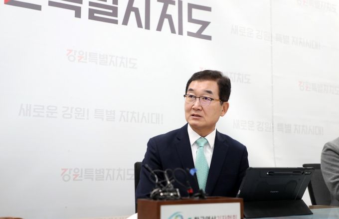 관광 기상정보 관련 기자간담회(정광열 경제부지사)