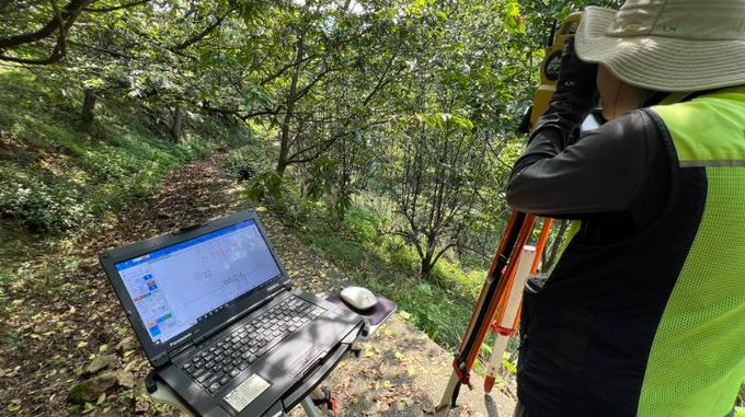 지적재조사사업(측량 사진)