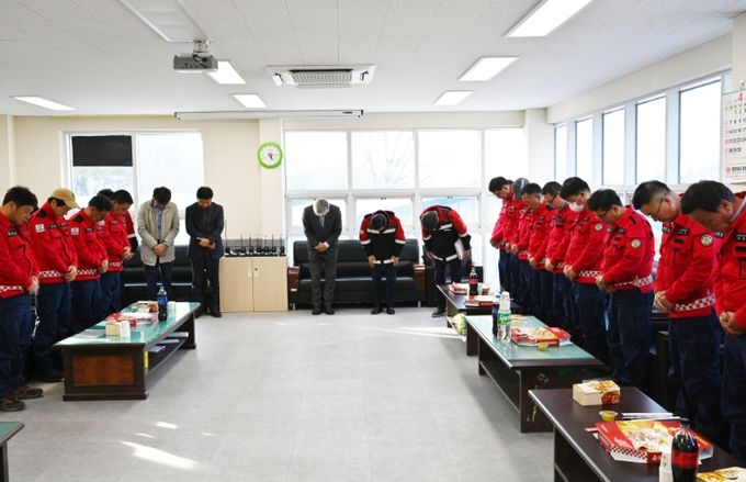 창녕군 산불진화대원 격려