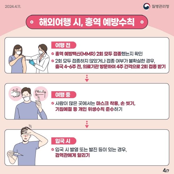 거제시, 해외여행 전 홍역 예방접종 하고가세요!