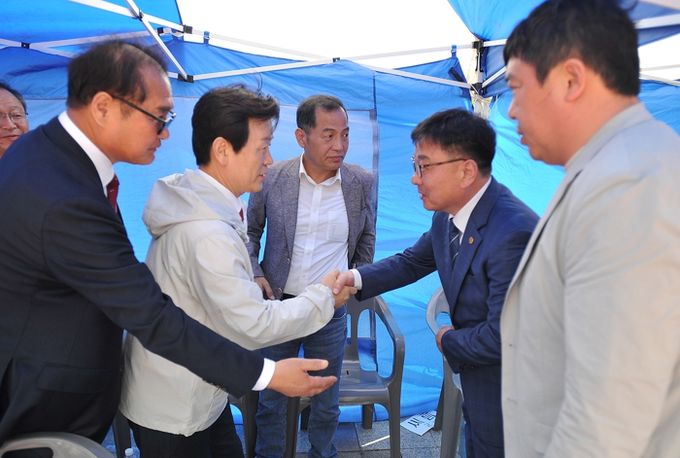 조규일 진주시장, 제64회 경상남도민체육대회 사전경기 현장 방문