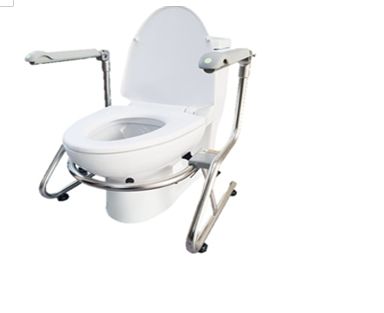 독립형 변기 팔 지지대