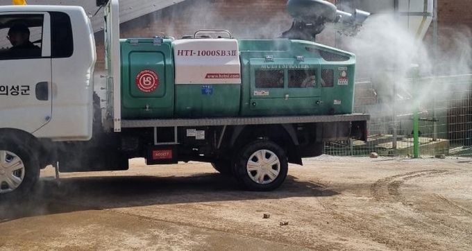 의성군, 산불 피해 축산농가 중심 가축전염병 예방 집중 소독 실시