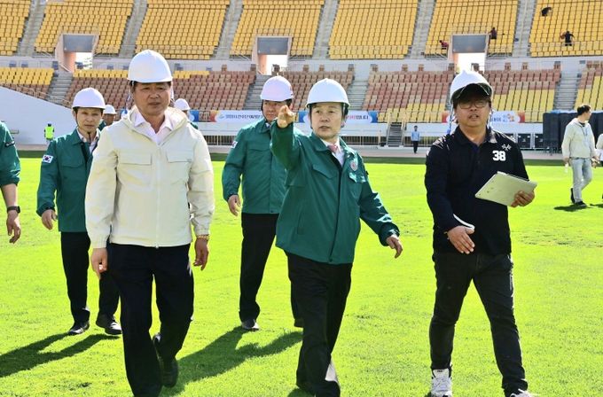 진주시, 제64회 경상남도민체육대회 개회식 행사장 최종 점검