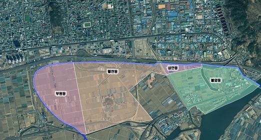 김해시 소음대책지역(2023. 1. 1. 부산지방항공청 고시 기준)