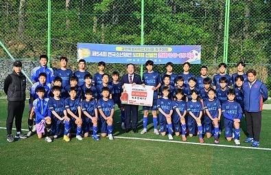 속초 연세FC 유소년 축구단, 우승 포상금 일부 산불 성금 기탁