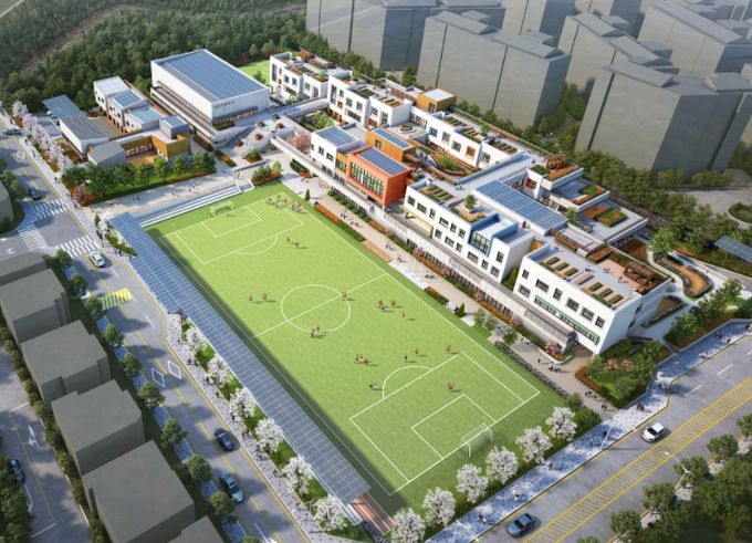 (가칭)아라월평초‧중학교 조감도