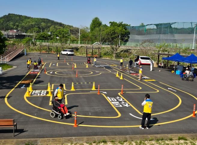 지난 25일 진행된 전동보조기기 운전 연습 교육