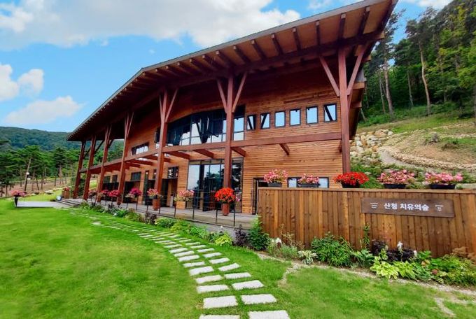 산청 치유의 숲 전경.