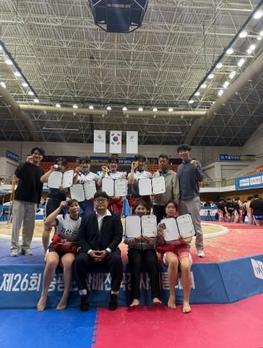 괴산군청 여자씨름단, 증평인삼배 전국장사씨름대회 전 체급 석권