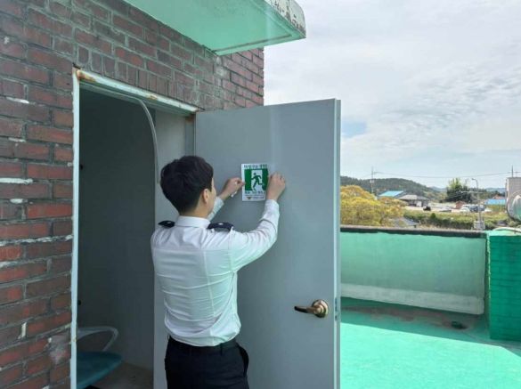 해남소방서, 노후 공동주택 화재대피 강화 추진