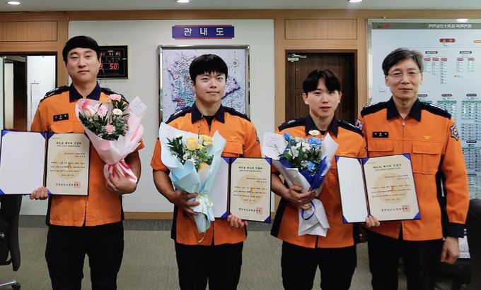 천안서북소방서, 소중한 생명을 구한 구조대원 3명에게 ‘라이프세이버’ 수여