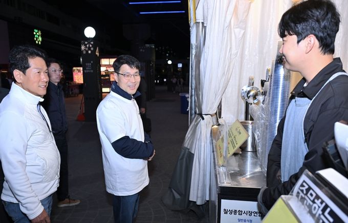 김정기 대구광역시장 권한대행 행정부시장 칠성야시장 방문 및 애로사항 경청