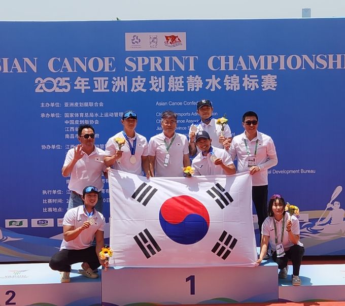 ‘레드윙스’소속 장상원·정주환, 2025 ACC 카누 스프린트 아시아선수권대회서 은메달