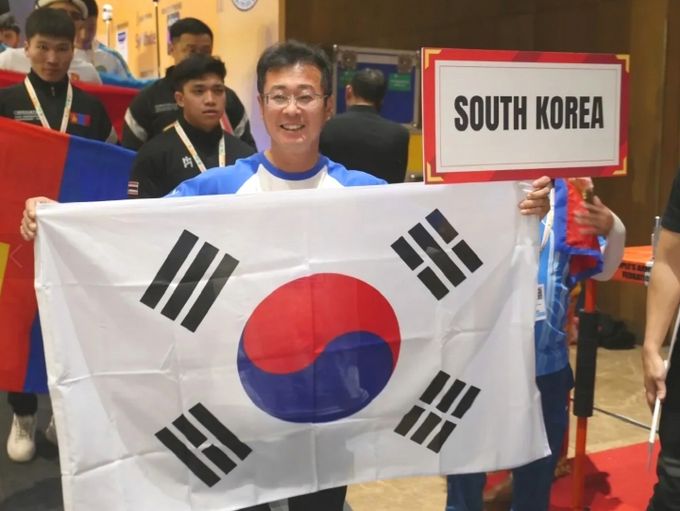 인도서 열린 제23회 아시아팔씨름대회 2관왕