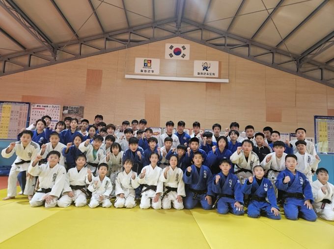 유도메카 철원에서 제54회 전국소년체육대회 대비 합동 훈련