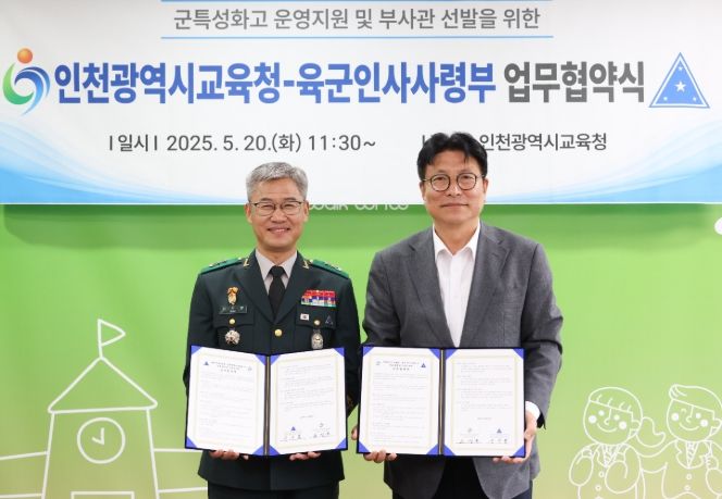 육군인사사령부와 군 인재 양성을 위한 업무협약 체결