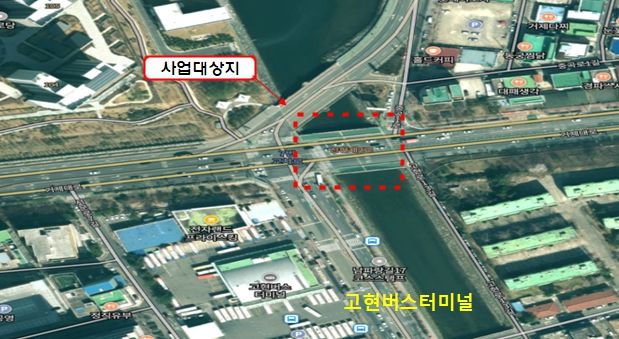 고현버스터미널 인근 신현 제2교 야간 교통 통제 실시