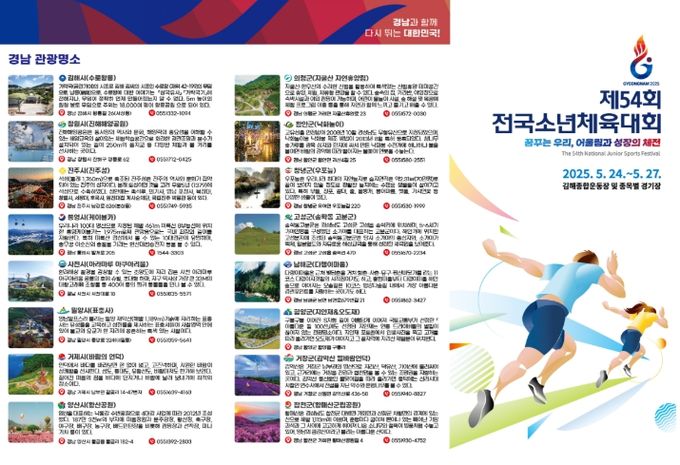 제54회 전국소년체육대회 리플렛