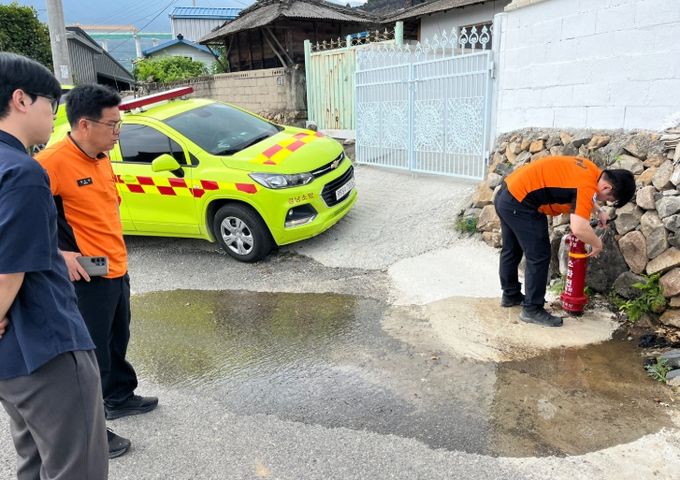합천군·합천소방서 농촌형 소화전 합동점검