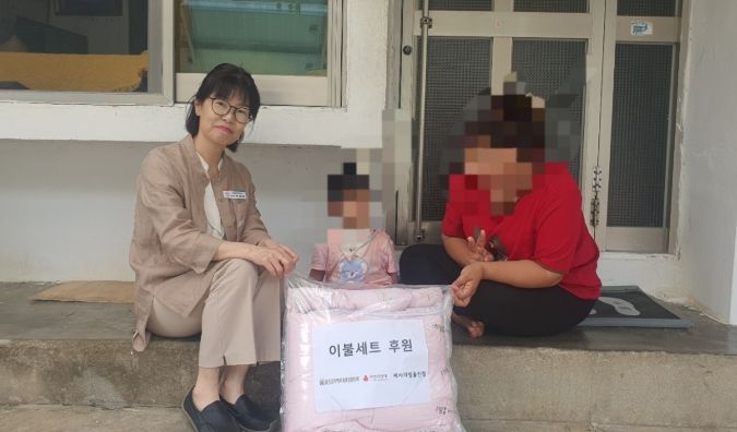 세사리빙, 울진군에 신생아용 이불세트 8개 기부