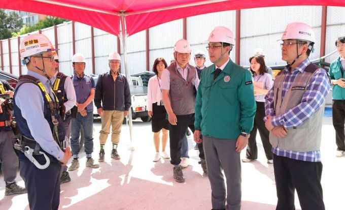 성남동 재개발 공사현장 현장점검