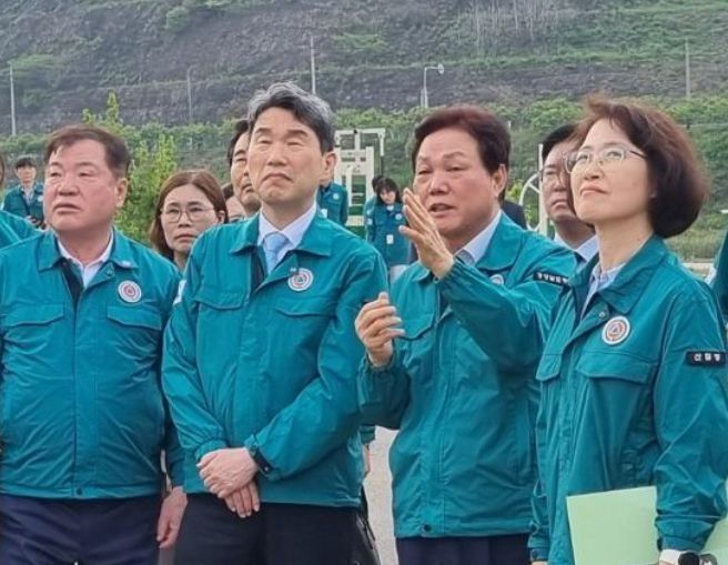 산청군산불피해이재민위로방문