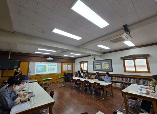 수업 공개 및 수업 토크 장면 사진(가남초).