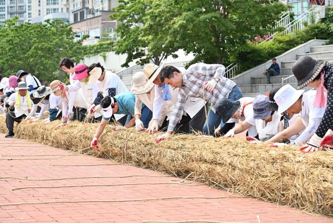 태화강마두희축제 몸통줄 제작