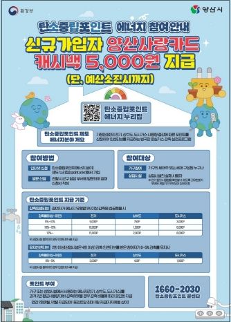 탄소중립포인트제 관련 팸플렛