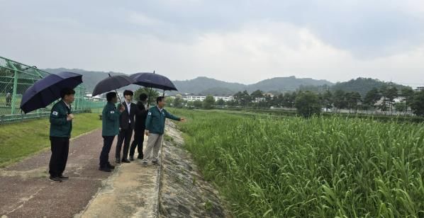 박현국 봉화군수, 장마대비 하천공사 현장 긴급 점검