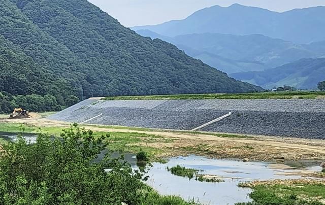 음성천 지방하천 재해복구사업 현장사진