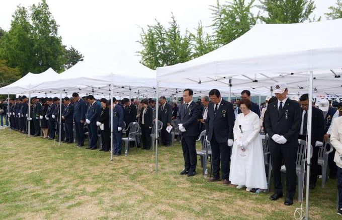 통영시, 제70주년 현충일 추념식 거행