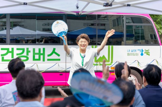 명희의장, ‘찾아가는 건강관리버스’ 개통식 참석