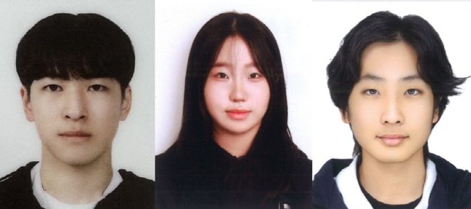 체육 부문 이인혁 학생/문화예술 부문 이지수 학생/굳센생활 부문 조유완 학생