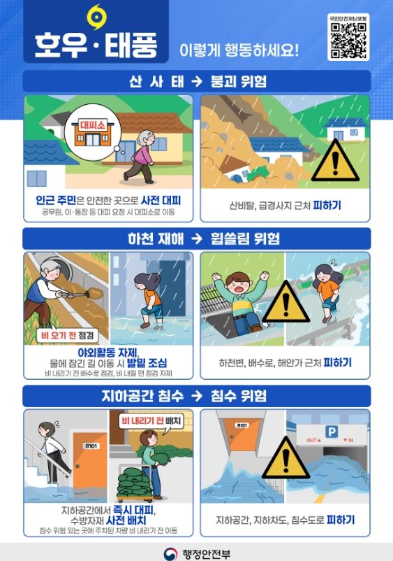홍성소방서, 여름철 풍수해 대비 행동요령 집중 홍보