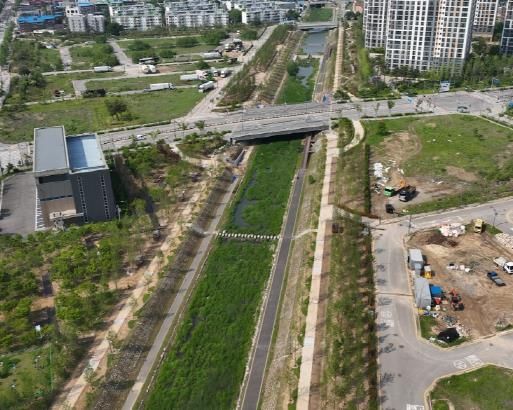 안성시 아양택지지구 일원 ‘금석천 도시바람길숲’ 준공