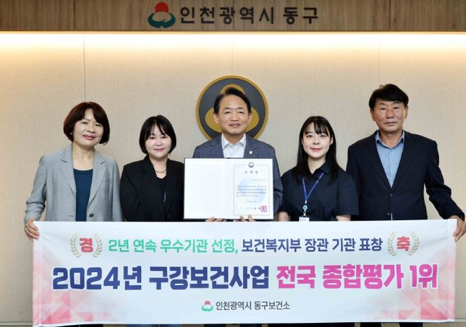 동구 구강보건사업, 보건보건복지부 장관상 수상