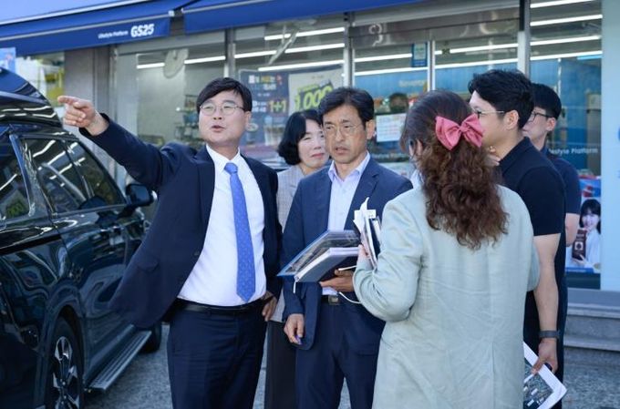 변광용 거제시장, 연초고등학교 주변 통학환경 점검