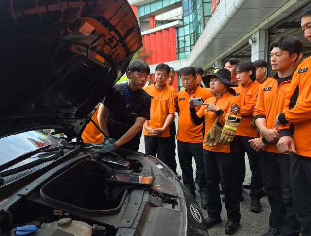 천안서북소방서, 전기자동차 사고대응 특별구조훈련