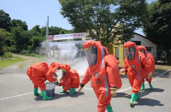 경북소방, APEC 정상회의 대비 화생방 대응 합동훈련