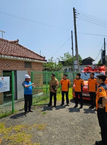 강진소방서, 가스시설 현지적응훈련 실시