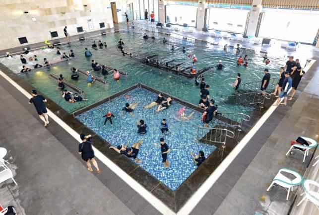 완도해양치유센터(1층 딸라소풀 전경)