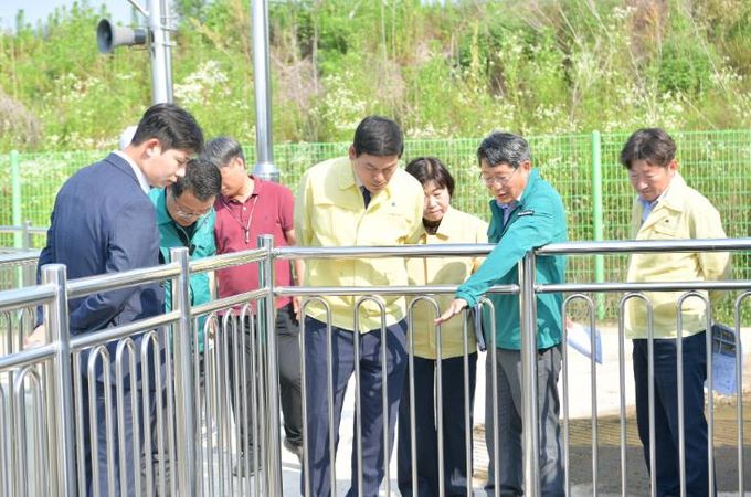 정철원 담양군수, 여름철 집중호우 대비 배수펌프장 현장 점검