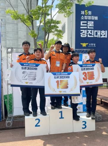 김천소방서, 제5회 소방청장배 드론경진대회 2위 수상