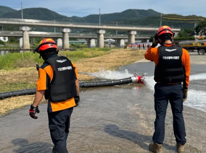 119산불특수대응단, 여름철 풍수해 대비 긴급구조대책 추진