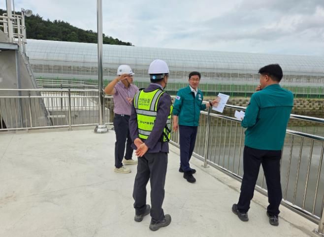 고성군, 우수기 대비 농업기반시설 공사현장 집중 안전점검 실시