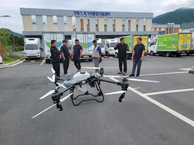 거제시, 벼 병해충 항공방제 기술교육 실시